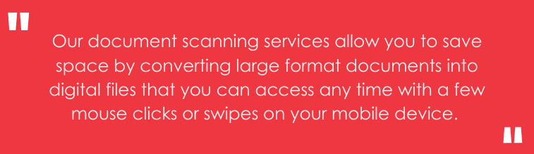 quote about document scanning and document management for oil and gas companies