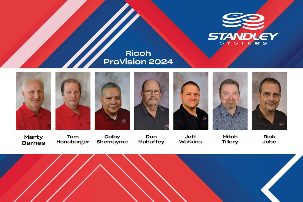 National Coverage Ricoh seven team standley technicians receive national recognition from Ricoh